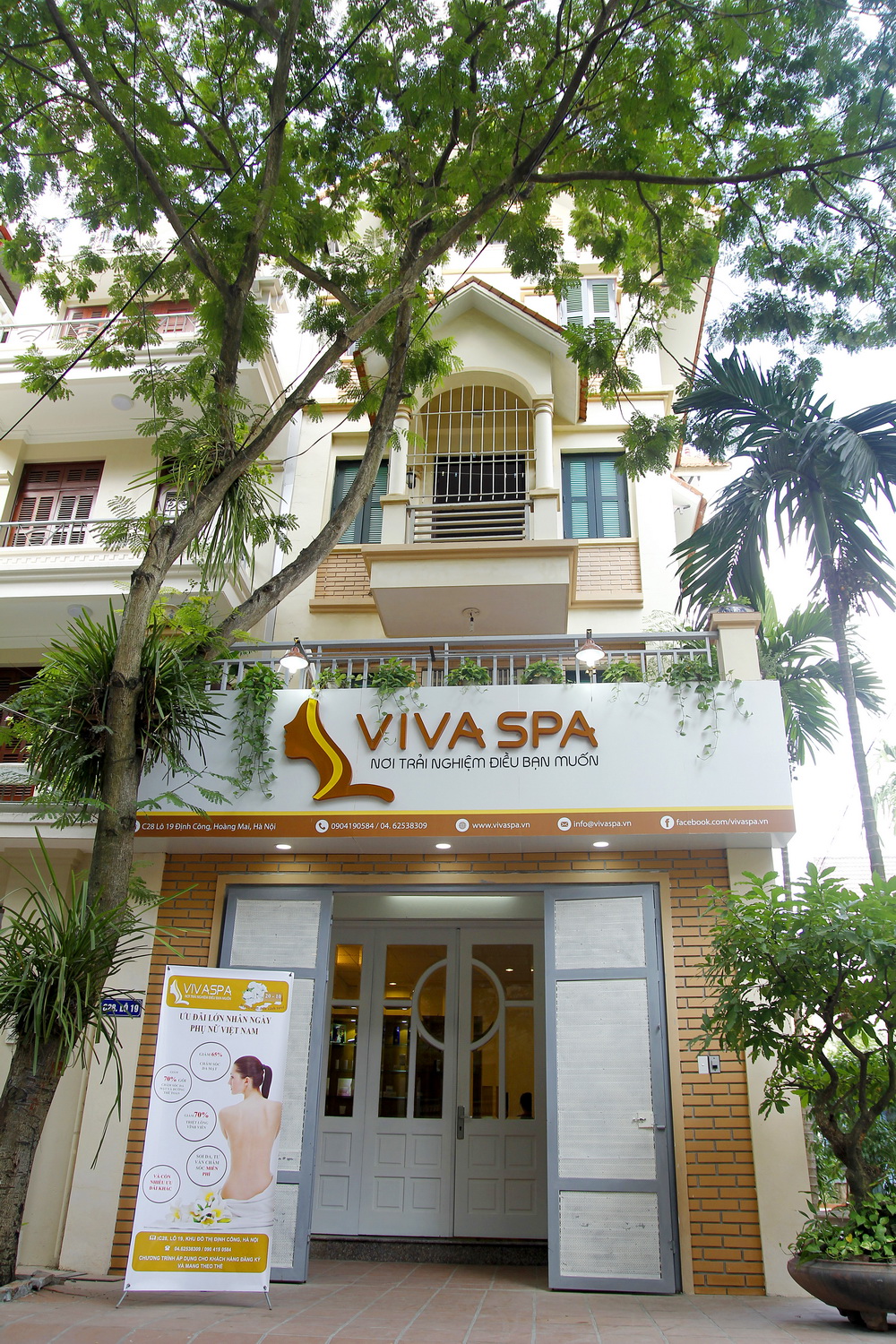 Mặt ngoài Viva Spa